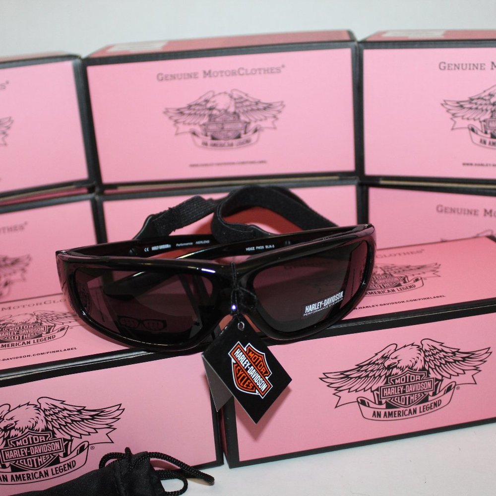 Harley Davidson Sunglasses Black Pink Script